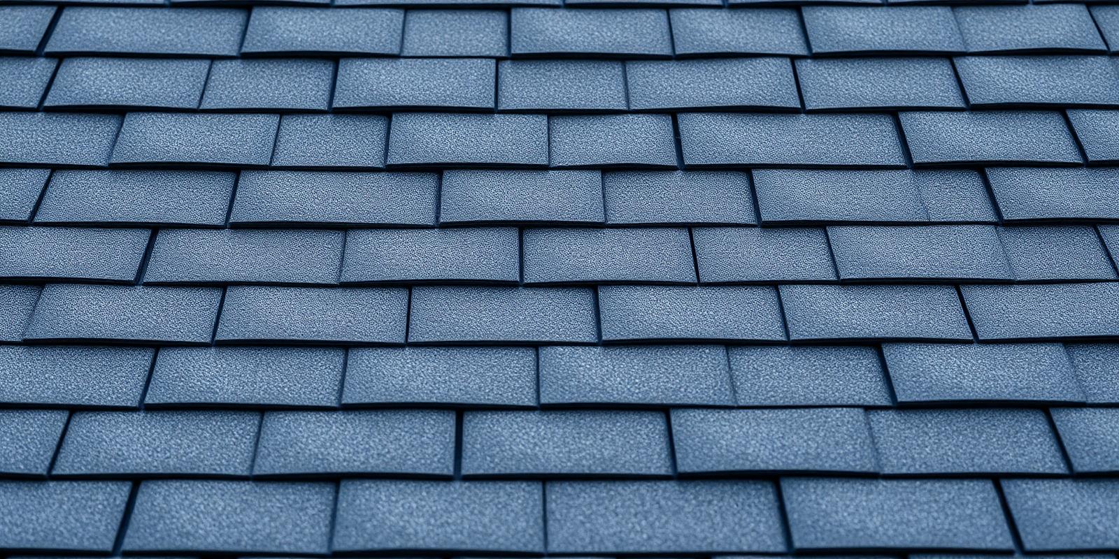 Close-up of precision-aligned architectural shingles